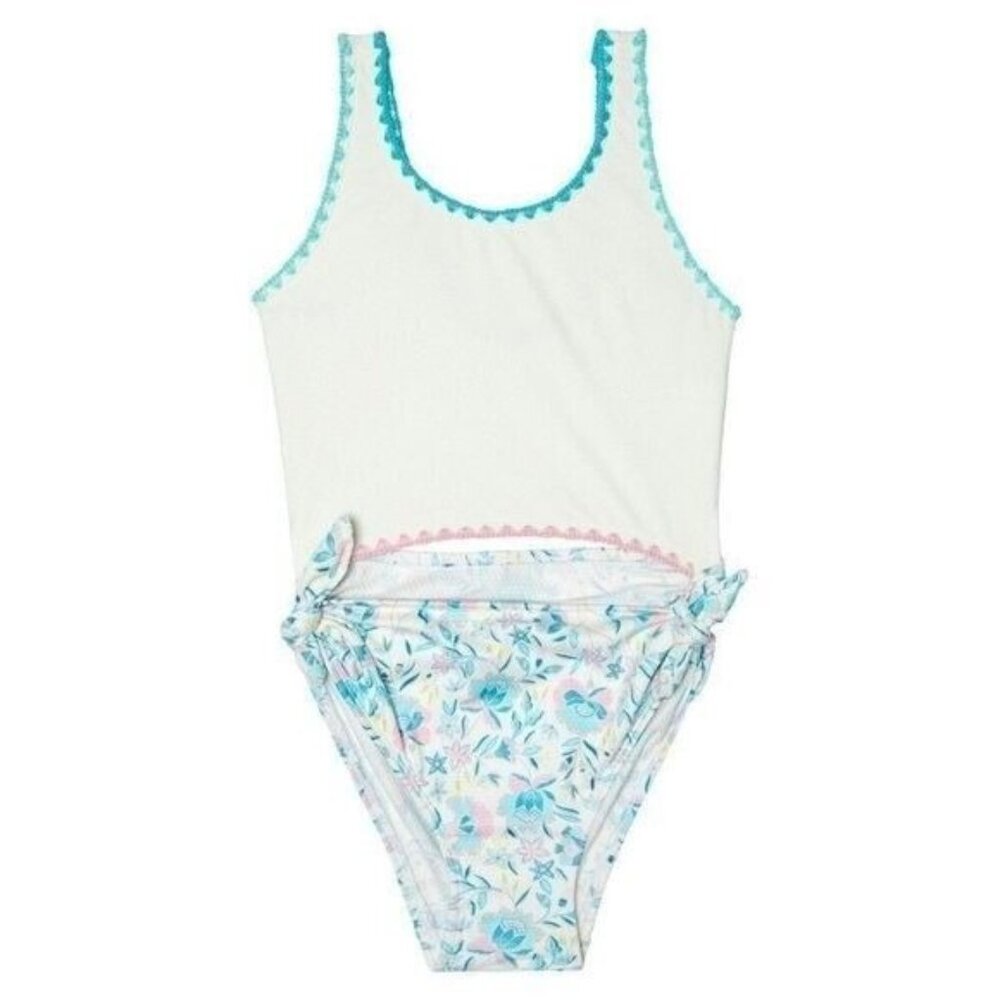 Gossip Girl Size 14 Wild Blooms One-Piece Swimsuit Summer Beach Tween Swim NWT